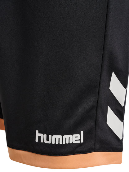 HUMMEL Blaze Club 27 Poly Shorts (black/peach cobbler)