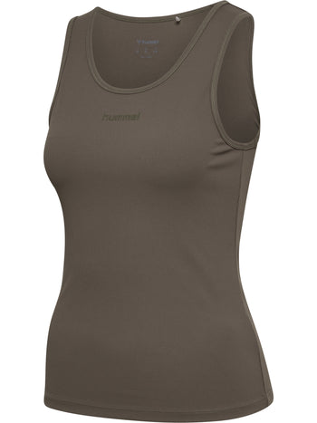 HUMMEL Prima Rib Tank Top Damen (major brown)