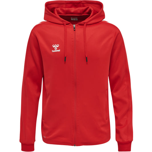 HUMMEL Core Xk Poly Zip Hood Sweat Unisex Rot