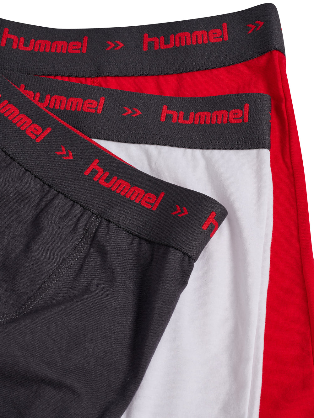 HUMMEL Rise 3-Pack Boxers (nine iron/white/true red)