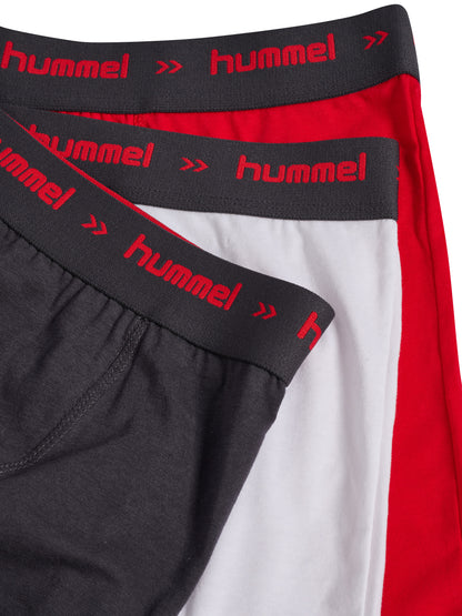 HUMMEL Rise 3-Pack Boxers (nine iron/white/true red)