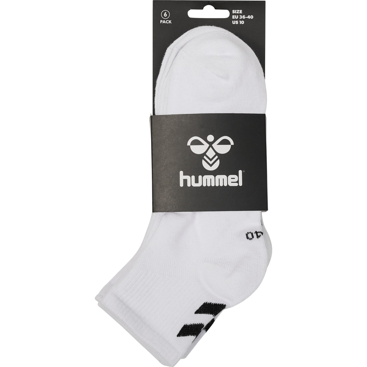 HUMMEL Chevron 6-Pack Mid Cut Socks (white/white)