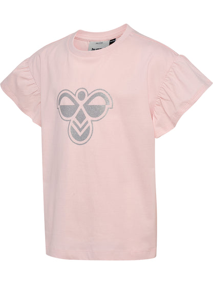 HUMMEL Ruffle T-Shirt Ss Big Bee Kind (pale lilac)