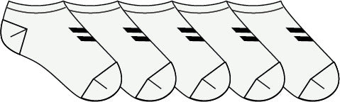 HUMMEL Match Me Sock 5-Pack Kind (bright white/bright white)