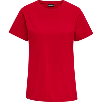 HUMMEL Red Basic T-Shirt S/S Damen (tango red)