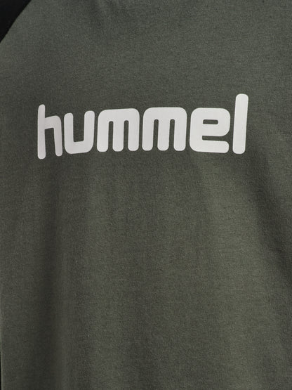 HUMMEL Logo T-Shirt L/S Kind (castor gray)