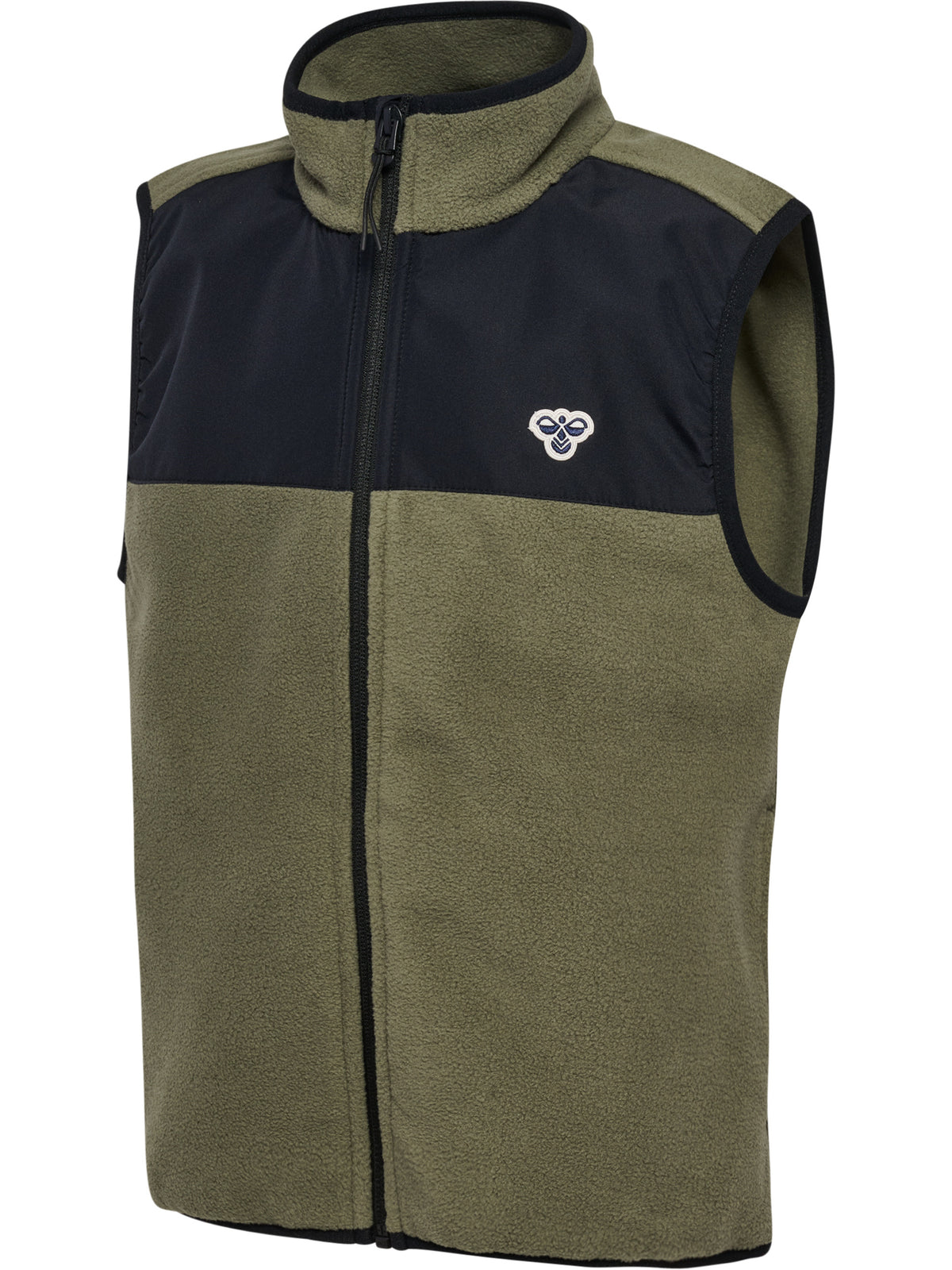 HUMMEL Rilo Fleece Zip Vest Kind (dusty olive)