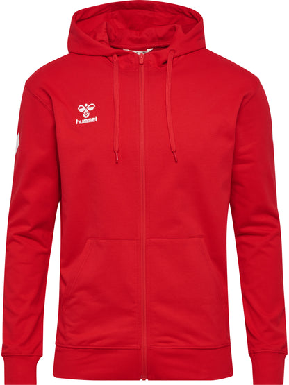 HUMMEL Go 2.0 Chevron Zip Hoodie (true red)