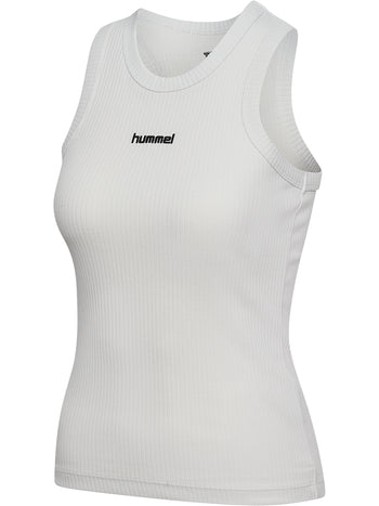 HUMMEL Foundation Rib Tank Top Damen (blanc de blanc)