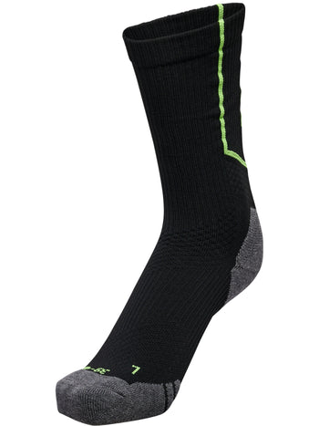 HUMMEL Pro Training Socks Low Neon (black/green gecko)