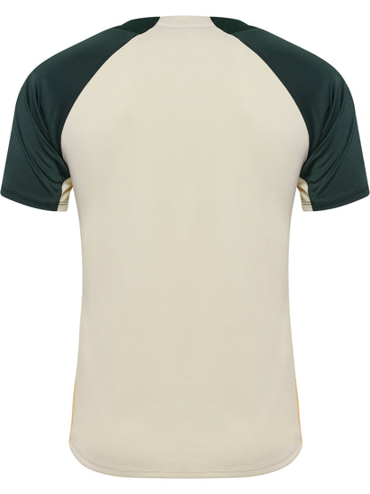HUMMEL BLAZE27 Pro Training Jersey S/S (buttercream/darkest spruce)