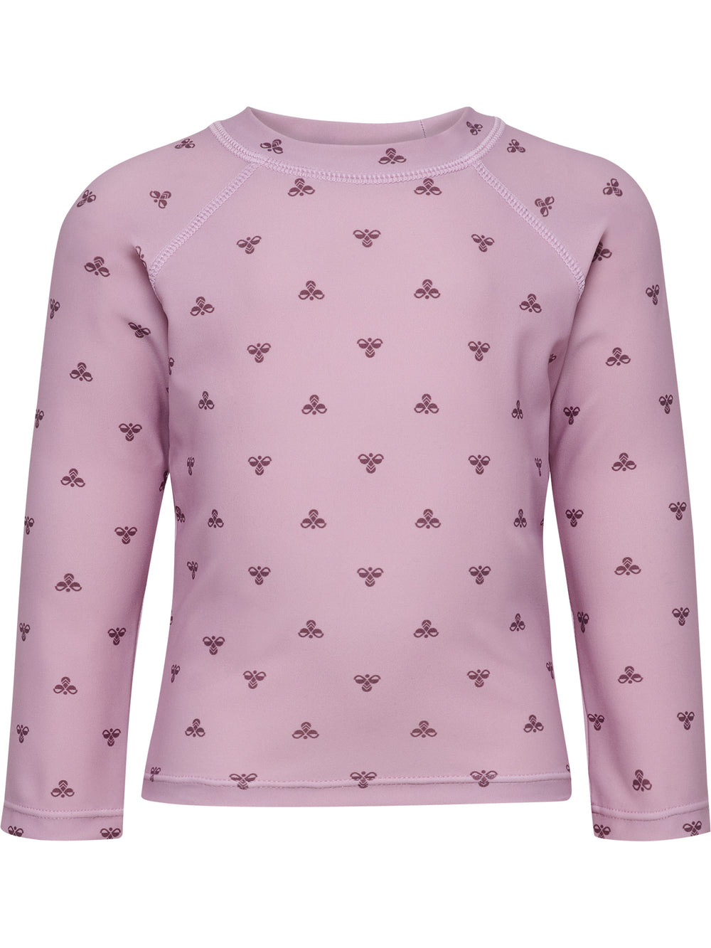 HUMMEL Mini Bee AOP Swim T-Shirt L/S Kind (mauve shadow)