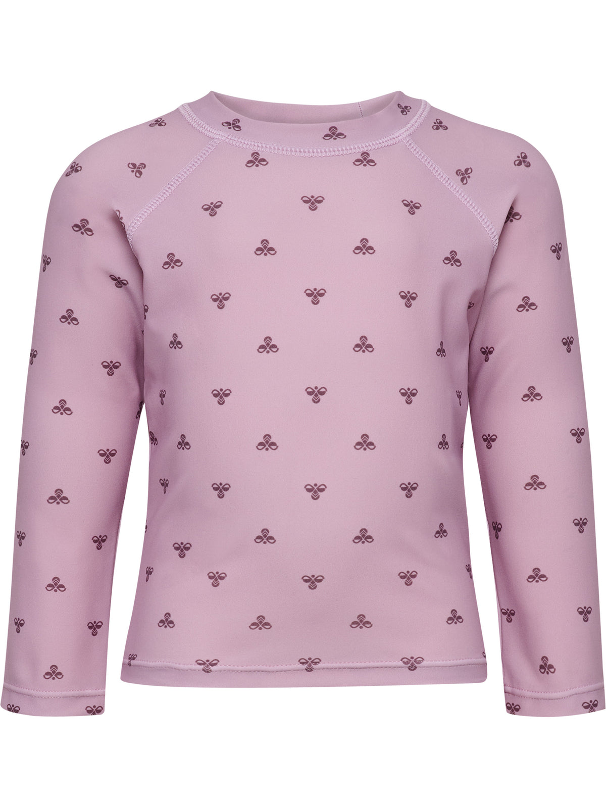 HUMMEL Mini Bee AOP Swim T-Shirt L/S Kind (mauve shadow)