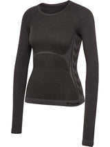 HUMMEL Clea Seamless Tight T-Shirt L/S Damen (shale)