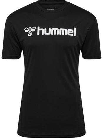 HUMMEL Logo Jersey S/S Unisex Schwarz