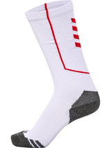 HUMMEL Pro Training Socks High (white/true red)