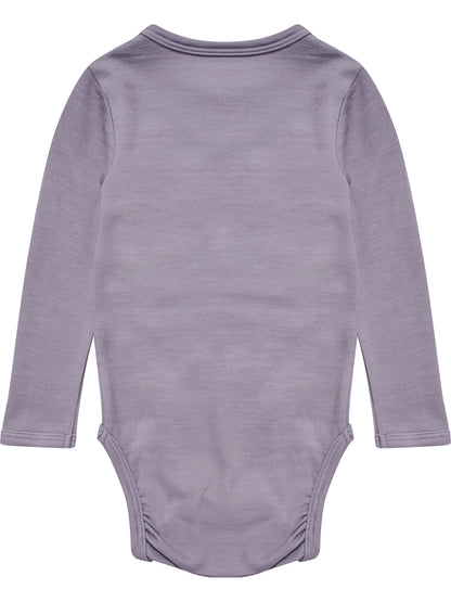 HUMMEL Mini Wool Solid Body L/S Kind (gray ridge)