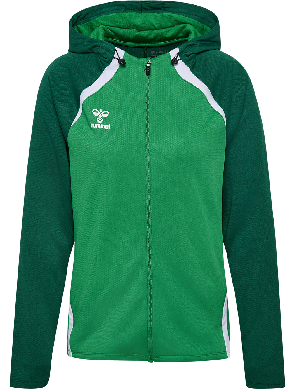 HUMMEL Lead 2.0 Zip Hoodie Damen (jelly bean/evergreen)