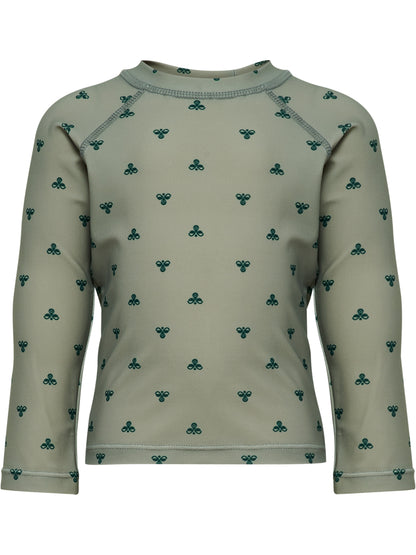 HUMMEL Mini Bee AOP Swim T-Shirt L/S Kind (shadow)