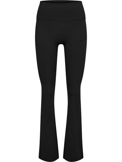HUMMEL Prima Rib Straight Leg Hw Tights Damen (black)