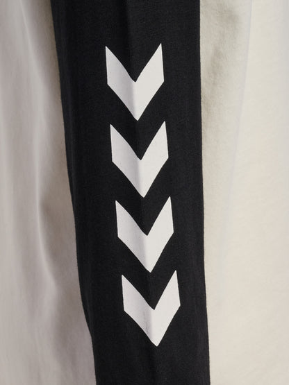 HUMMEL Logo T-Shirt L/S Kind (marshmallow/black)