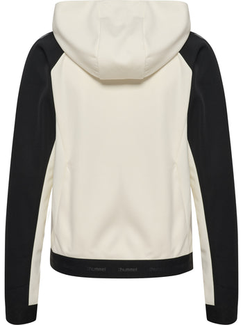 HUMMEL Cima 2.0 Zip Hoodie Damen (marshmallow/black)