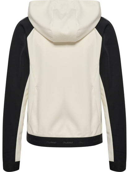 HUMMEL Cima 2.0 Zip Hoodie Damen (marshmallow/black)