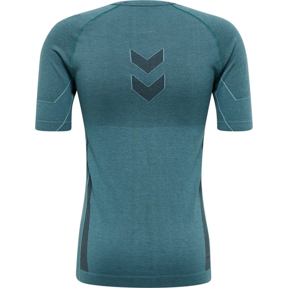HUMMEL Te Mike Seamless T-Shirt (north atlantic/asphalt melange)
