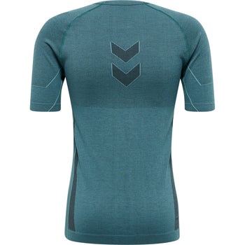 HUMMEL Te Mike Seamless T-Shirt (north atlantic/asphalt melange)