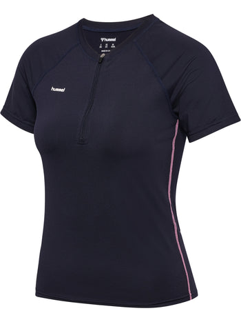 HUMMEL Prima Half Zip T-Shirt S/S Damen (night sky)
