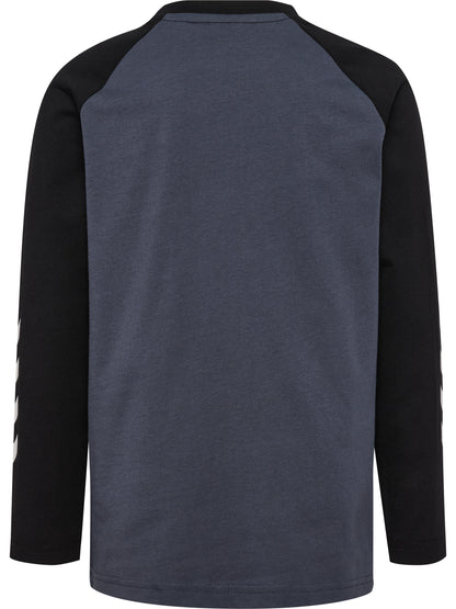 HUMMEL Logo T-Shirt L/S Kind (ombre blue)