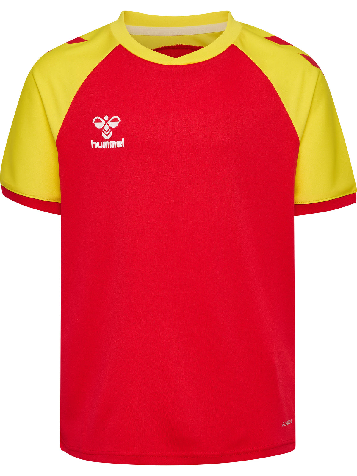 HUMMEL Match League Jersey S/S Kind (true red/blazing yellow)