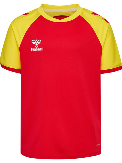 HUMMEL Match League Jersey S/S Kind (true red/blazing yellow)