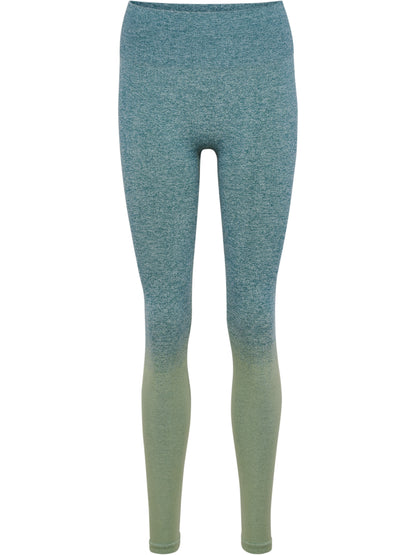 HUMMEL Yoga Seamless Gradient Hw Tights Damen (balsam/frosty green)