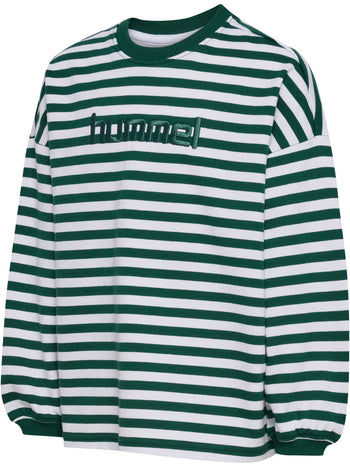 HUMMEL Geggo Stripe Sweatshirt Kind (forest biome)