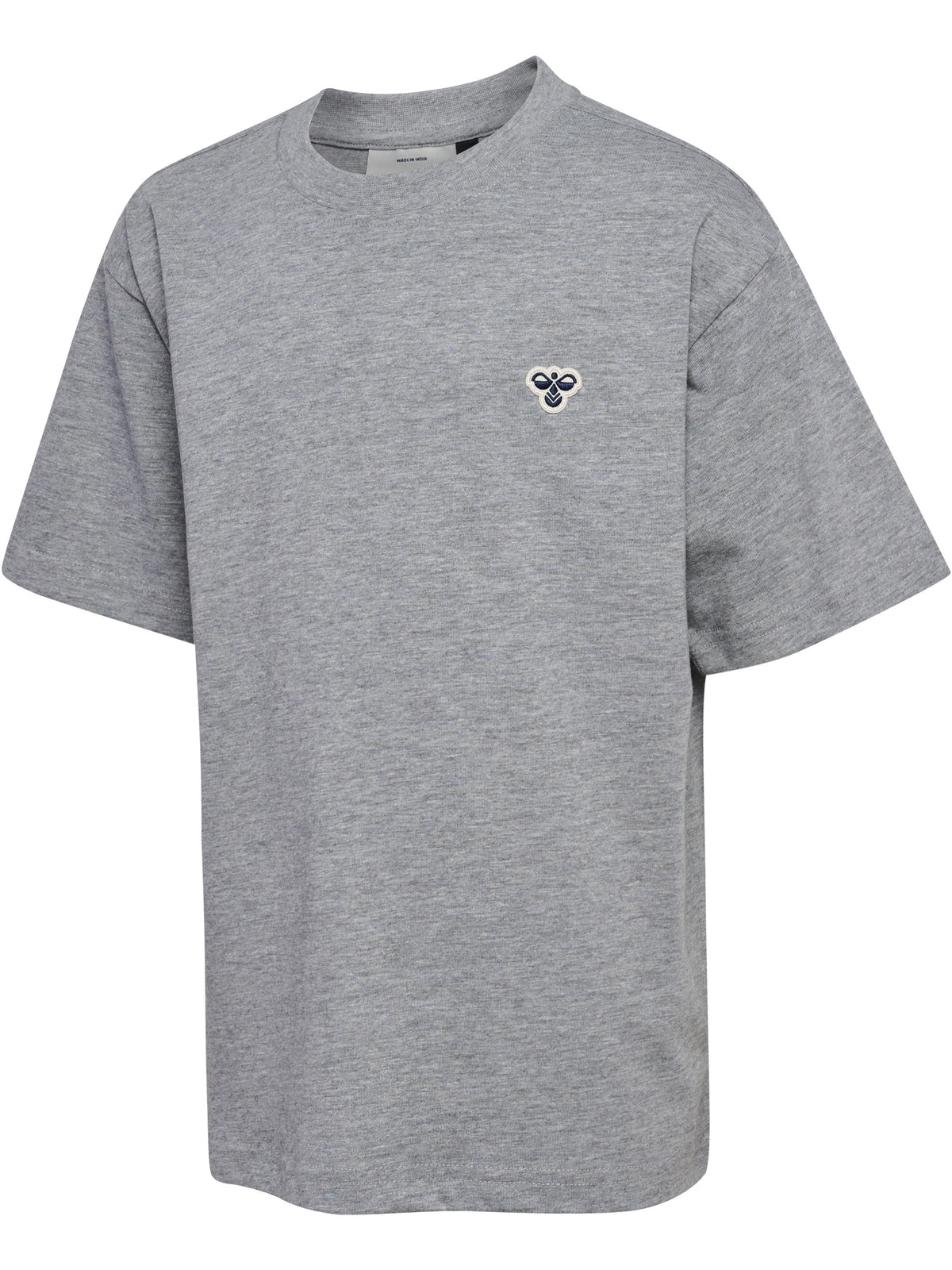 HUMMEL Loose T-Shirt S/S Bee Kind (grey melange)