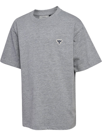 HUMMEL Loose T-Shirt S/S Bee Kind (grey melange)