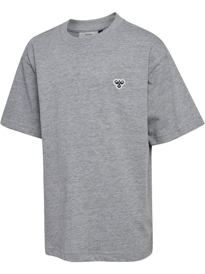 HUMMEL Loose T-Shirt S/S Bee Kind (grey melange)