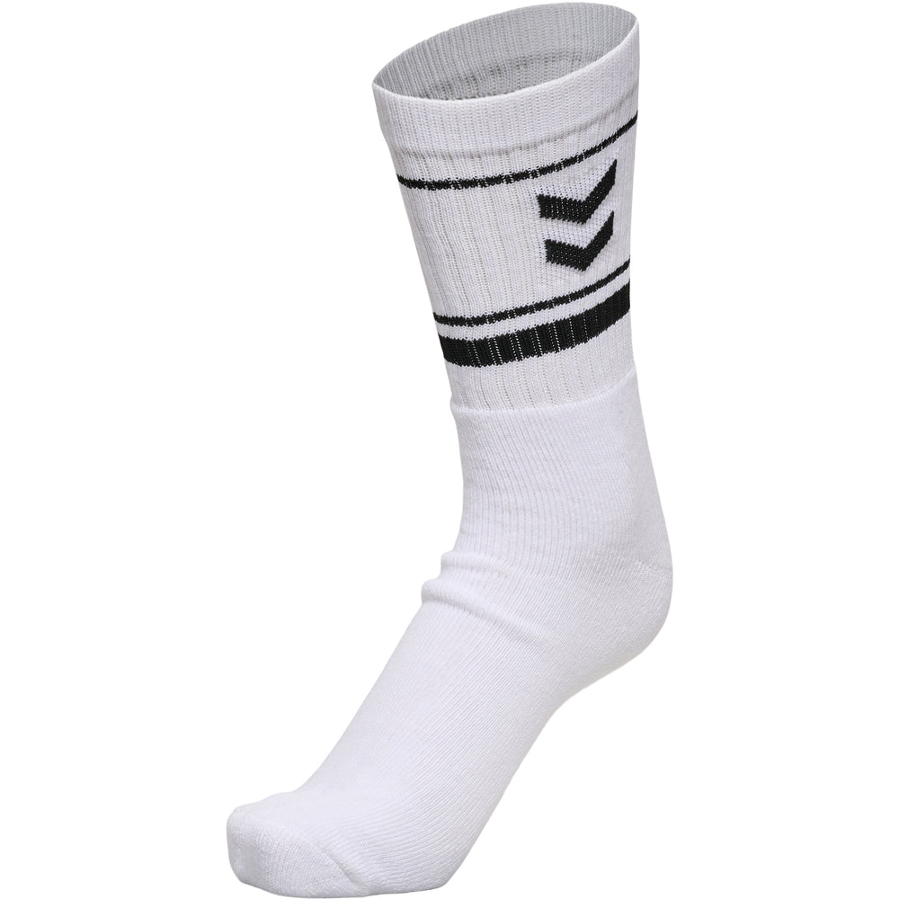 HUMMEL Stripe Crew 3-Pack Socks (white)