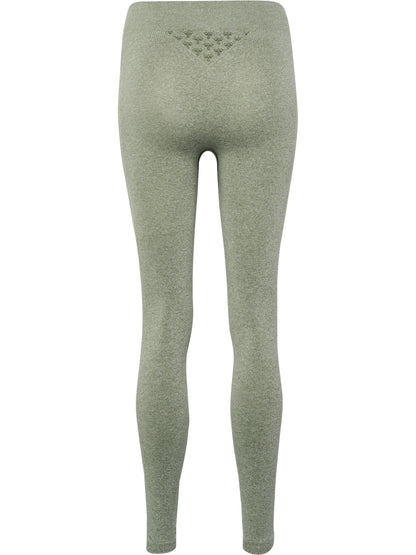 HUMMEL Ci Seamless Mid Waist Tights Damen (seagrass melange)