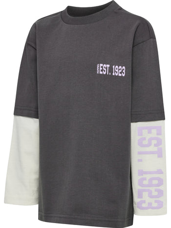 HUMMEL Kiim Layer T-Shirt Ls Kind (pavement)