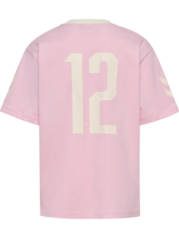 HUMMEL Loose Chevron T-Shirt Ss Kind (roseate spoonbill)