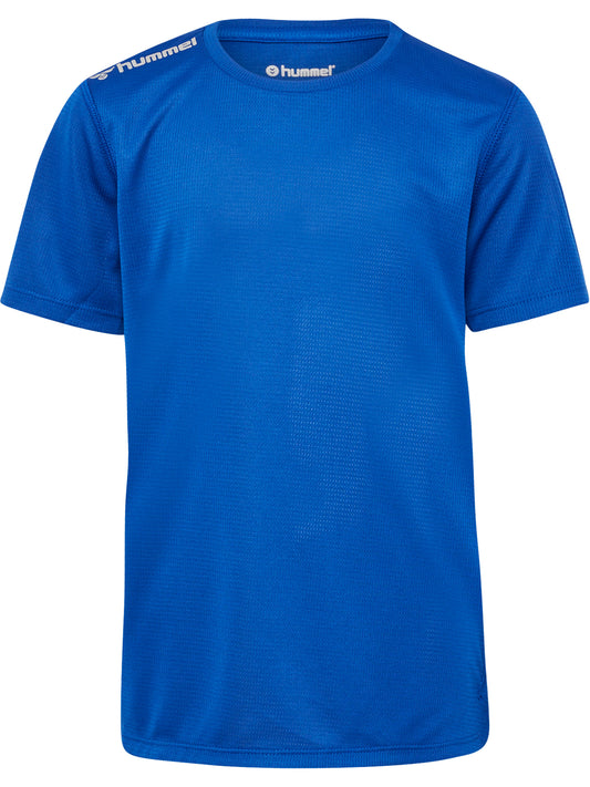 HUMMEL Run Jersey S/S Unisex Kind Blau