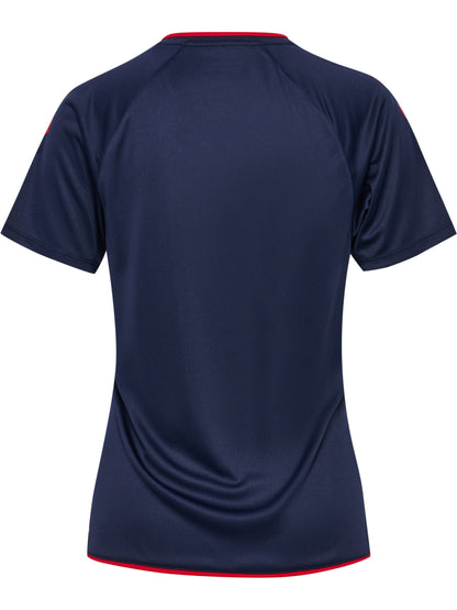 HUMMEL Core 2.0 Jersey S/S Damen (marine/true red)