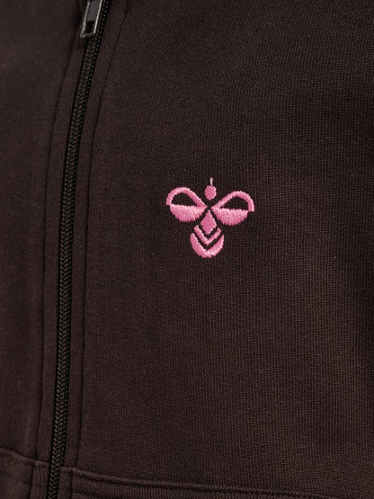 HUMMEL Jump Boxy Zip Cardigan Kind (chocolate torte)