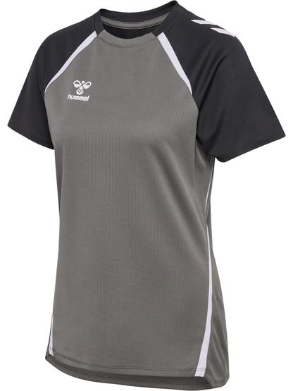 HUMMEL Lead 2.0 Jersey S/S Damen (steel gray/asphalt)