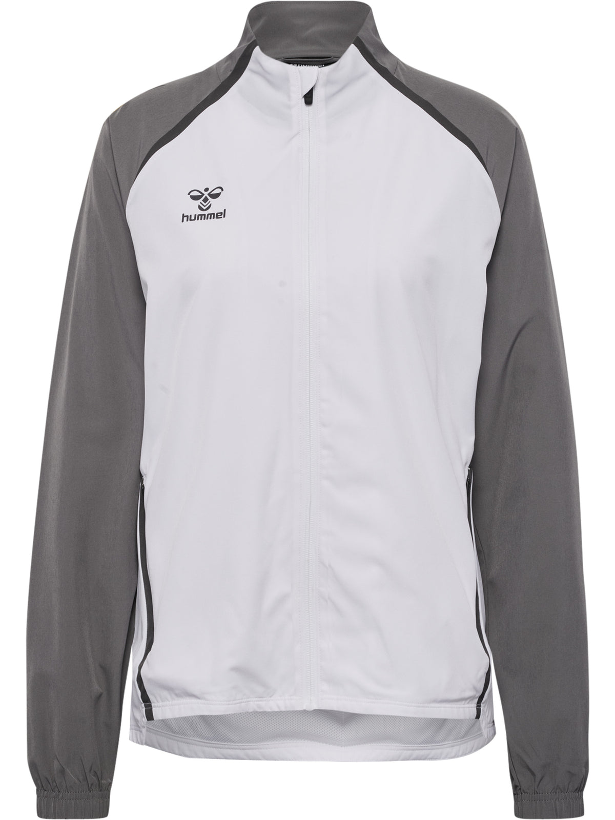 HUMMEL Lead 2.0 Woven Jacket Damen (white/steel gray)
