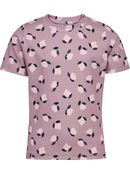 HUMMEL Fitted AOP Gym T-Shirt S/S Kind (sea fog)