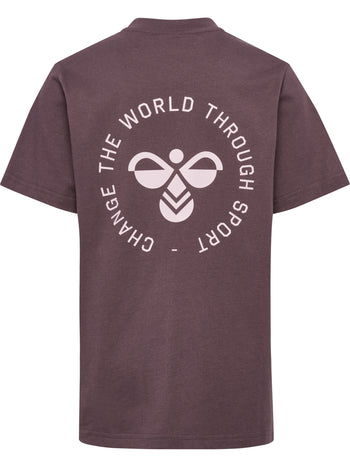 HUMMEL Reg Graphic T-Shirt S/S Kind (black plum)