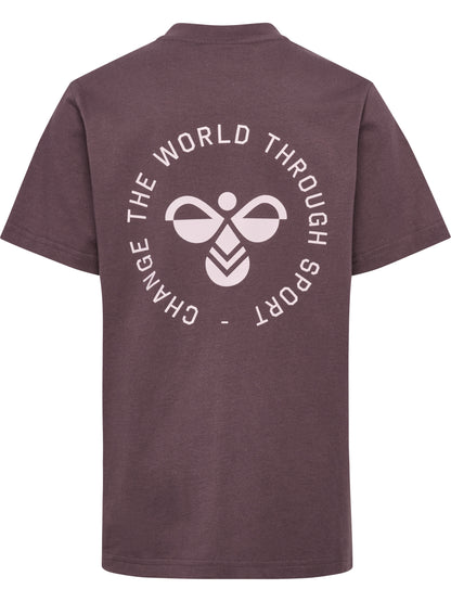HUMMEL Reg Graphic T-Shirt S/S Kind (black plum)